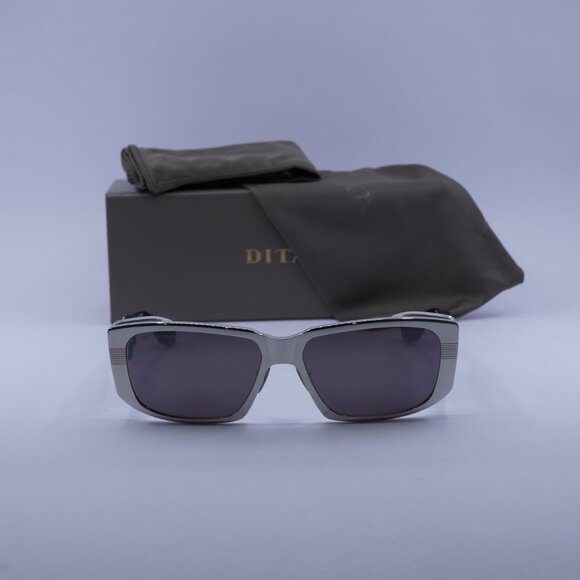 Dita ZIRITH DTS-435-A-02 Rectangle Sunglasses - Silver/Grey - Picture 3 of 10